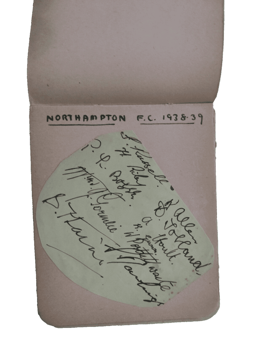 1938-39 Northampton Football Club Original Autograph 11 Signature Rare Main Image