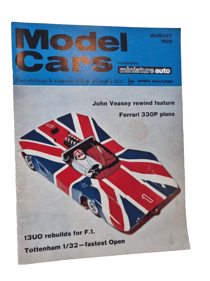 Model Cars Vintage British Monthly Magazine Vol. 6 No. 8, August 1969 Main Image