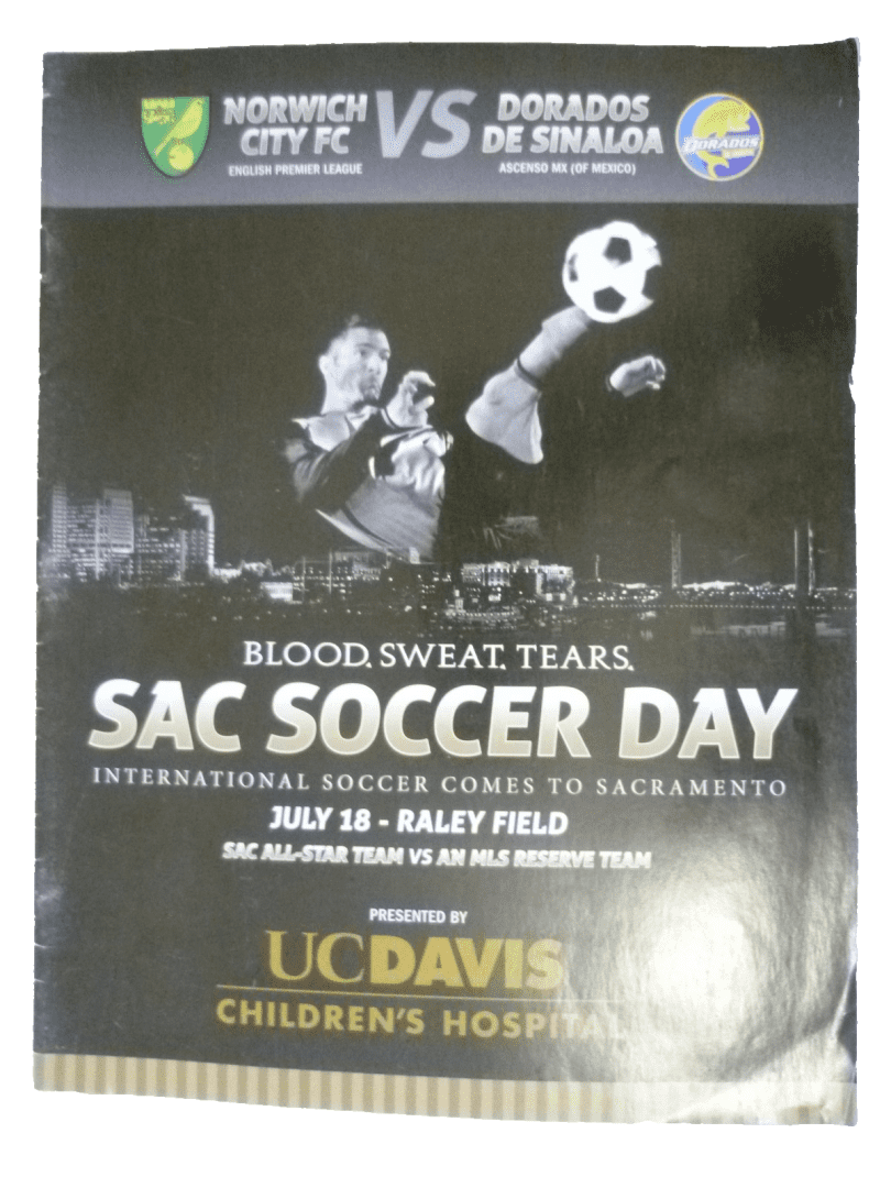 Norwich City vs Real Sociedad - SAC Soccer Day Official Match Programme (1991) Main Image
