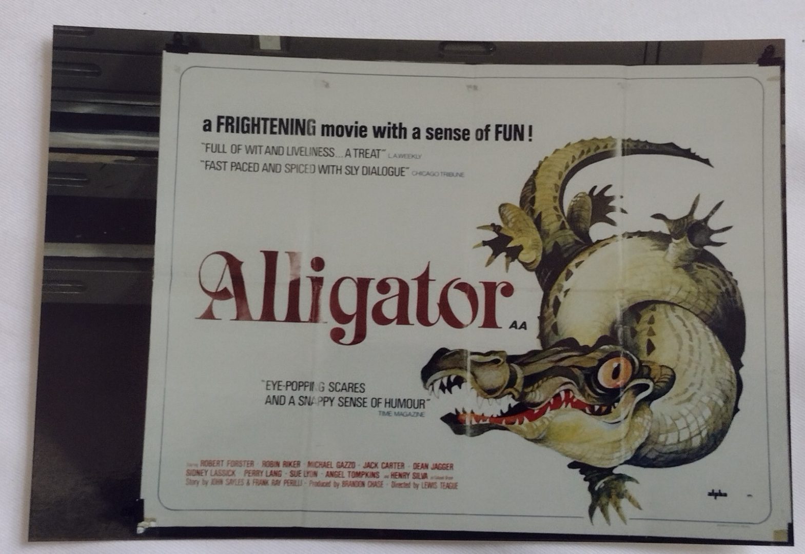 Alligator Film Poster's Photo Vintage Photograph - Postcard Size Main Image