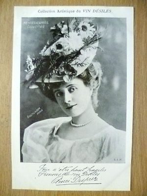 Postcard - Renedespres Capucines - Theatre & Opera Stars By Vin Desiles Main Image